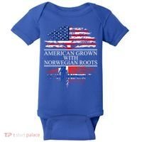 American Grown With Norwegian Roots Gift Baby Bodysuit thumb 0