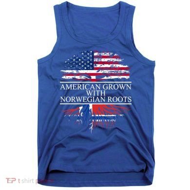 American Grown With Norwegian Roots Gift Tank Top
