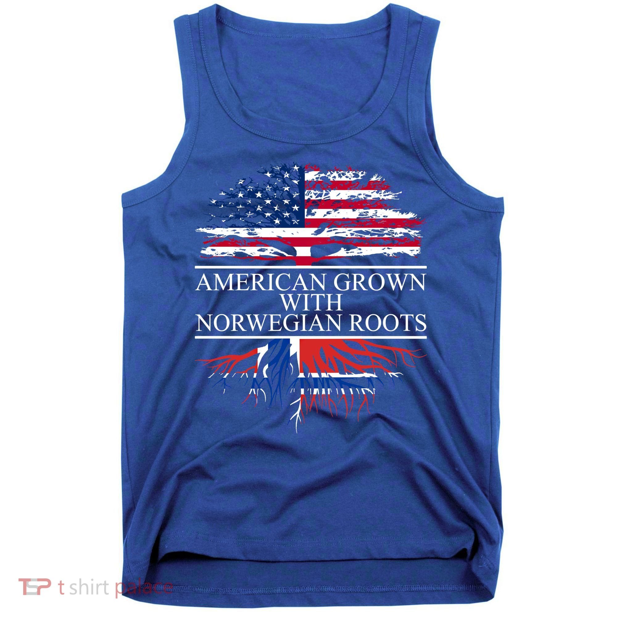American Grown With Norwegian Roots Gift Tank Top