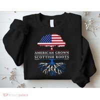 American Grown With Scottish Roots Scotland Sweatshirt thumb 2