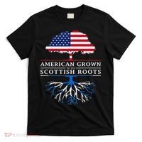 American Grown With Scottish Roots Scotland T-Shirt thumb 0