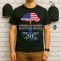 American Grown With Scottish Roots Scotland T-Shirt thumb 6