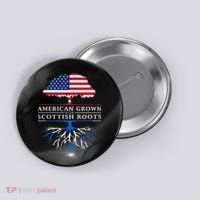American Grown With Scottish Roots Scotland Button thumb 0