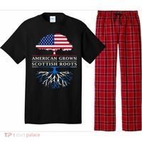 American Grown With Scottish Roots Scotland Pajama Set thumb 0