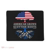 American Grown With Scottish Roots Scotland Mousepad thumb 0