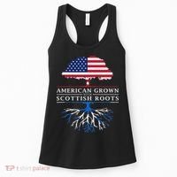 American Grown With Scottish Roots Scotland Women's Tank Top thumb 0
