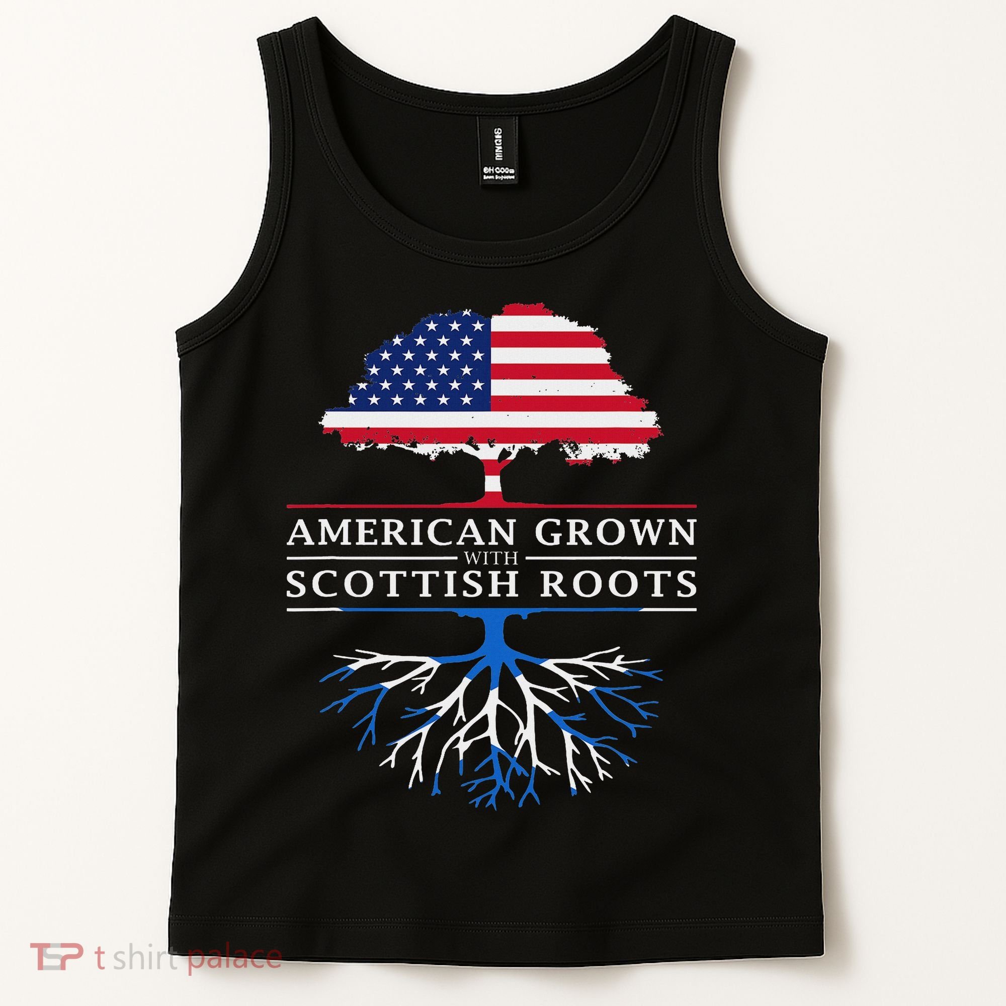 American Grown With Scottish Roots Scotland Tank Top