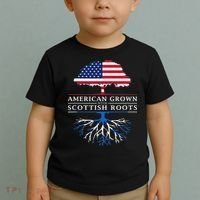 American Grown With Scottish Roots Scotland Toddler T-Shirt thumb 2