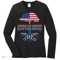 American Grown With Scottish Roots Scotland Women's Long Sleeve Shirt thumb 0
