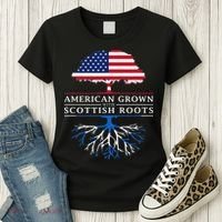 American Grown With Scottish Roots Scotland Women's T-Shirt thumb 3