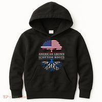 American Grown With Scottish Roots Scotland Kids Hoodie thumb 0
