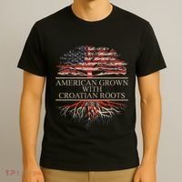 American Grown With Croatian Roots T-Shirt thumb 3