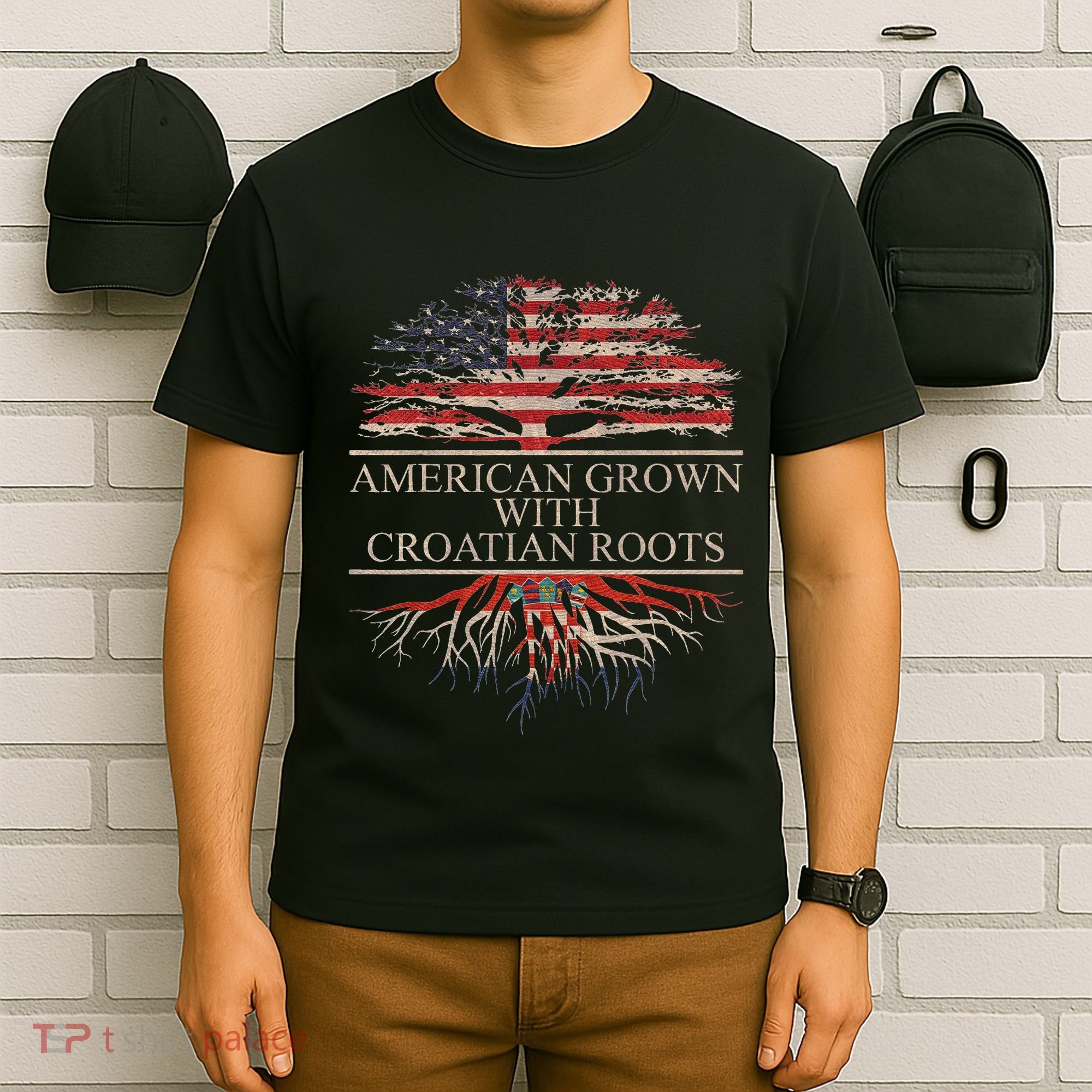 American Grown With Croatian Roots T-Shirt