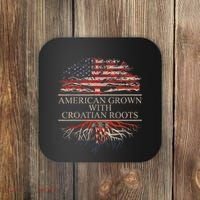 American Grown With Croatian Roots Coaster thumb 0