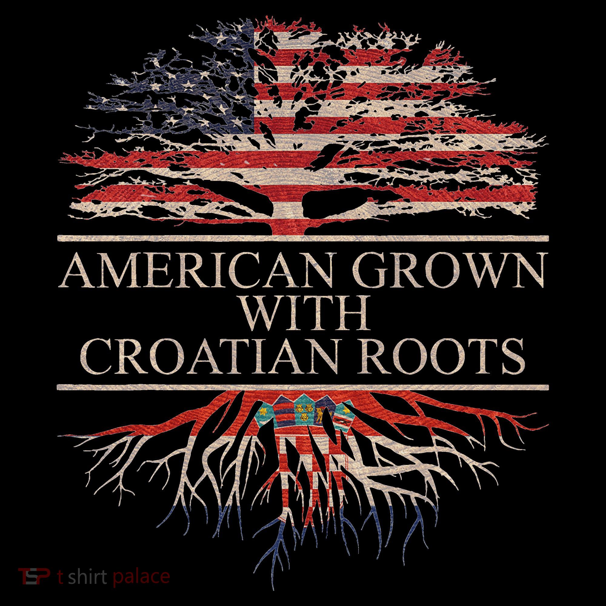 American Grown With Croatian Roots Women's Hoodie