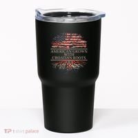 American Grown With Croatian Roots Tumbler thumb 0