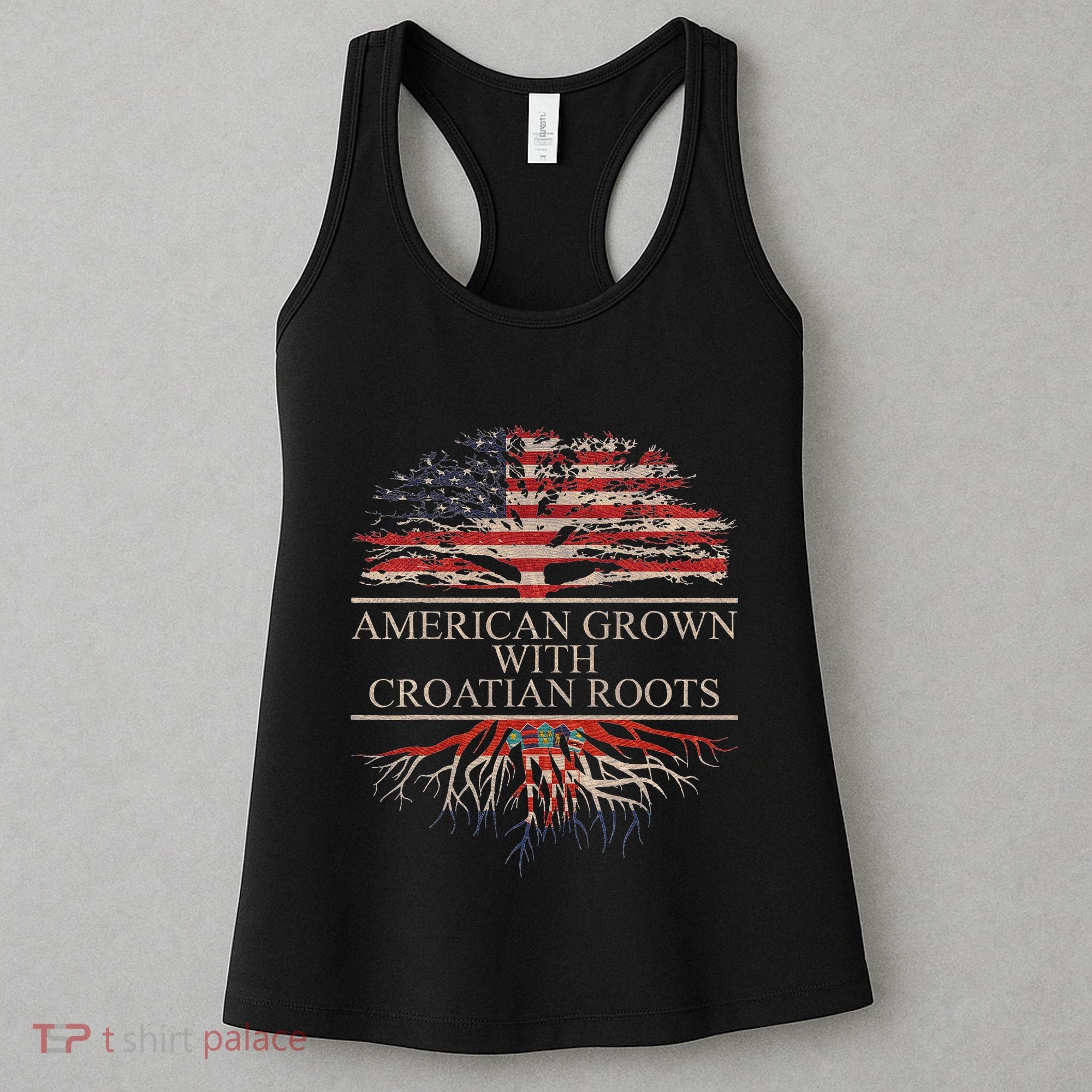 American Grown With Croatian Roots Women's Tank Top