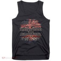 American Grown With Croatian Roots Tank Top thumb 0