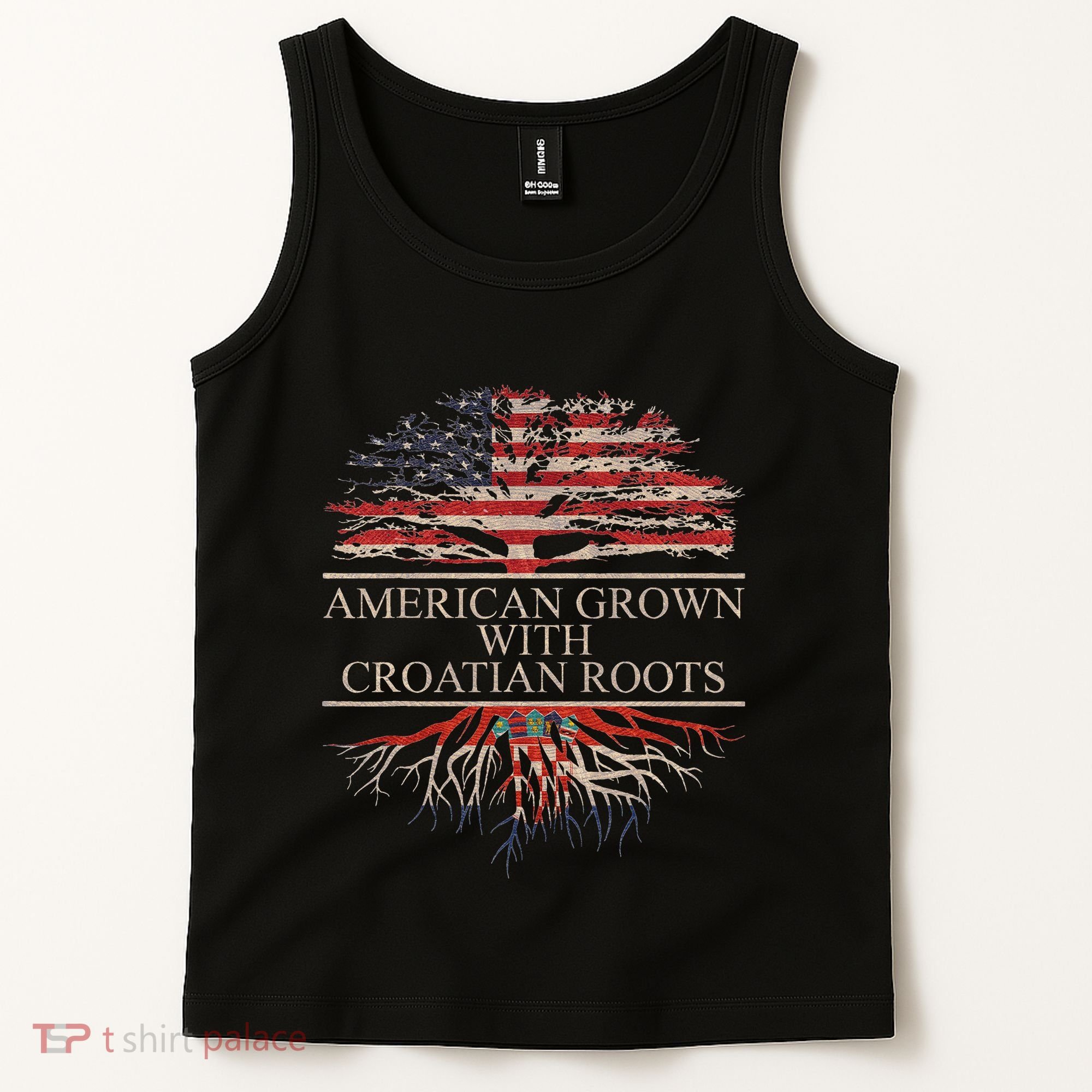 American Grown With Croatian Roots Tank Top