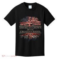 American Grown With Croatian Roots Kids T-Shirt thumb 0