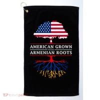 American Grown With Arian Roots Cute Gift Aria Gift Golf Towel thumb 0