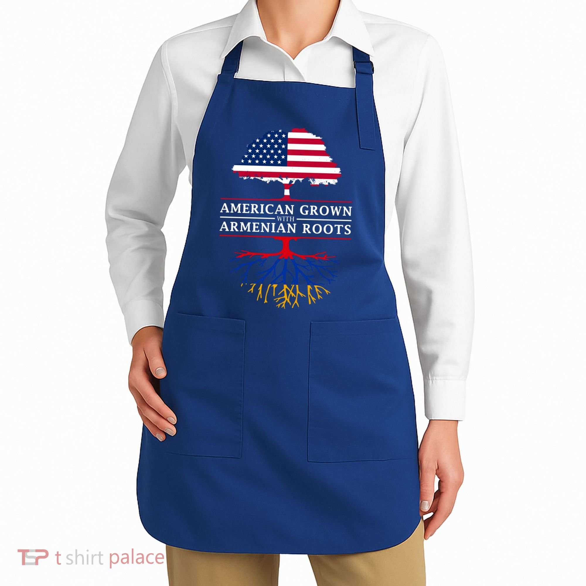 American Grown With Arian Roots Cute Gift Aria Gift Apron