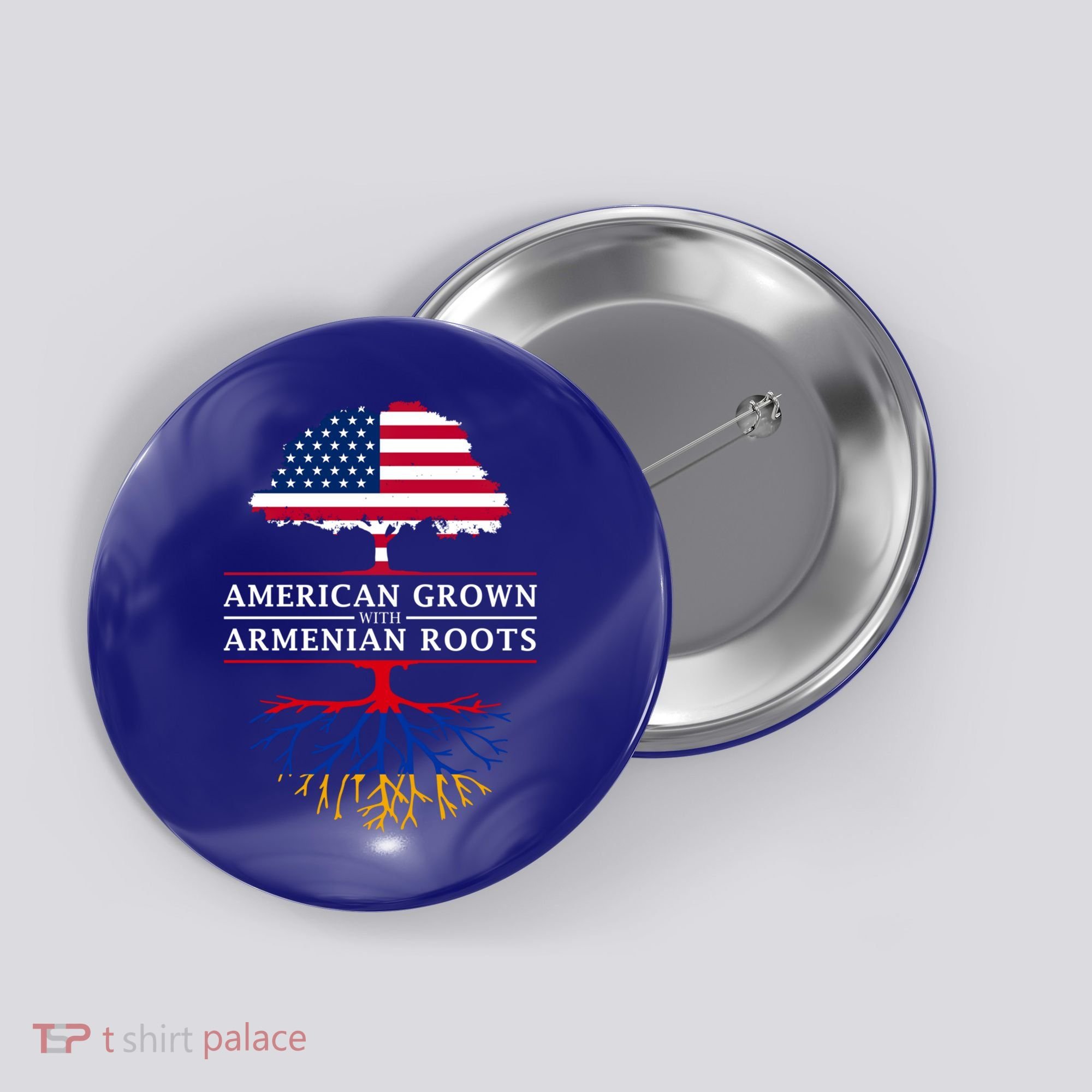 American Grown With Arian Roots Cute Gift Aria Gift Button