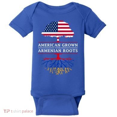American Grown With Arian Roots Cute Gift Aria Gift Baby Bodysuit