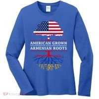 American Grown With Arian Roots Cute Gift Aria Gift Women's Long Sleeve Shirt thumb 0