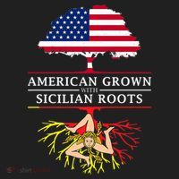 American Grown With Sicilian Roots Gift Sicily Gift Beanie thumb 2