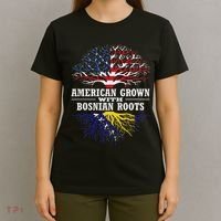 American Grown With Bosnian Roots Usa Bosnia And Herzegovina T-Shirt thumb 4