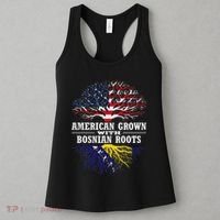 American Grown With Bosnian Roots Usa Bosnia And Herzegovina Women's Tank Top thumb 3
