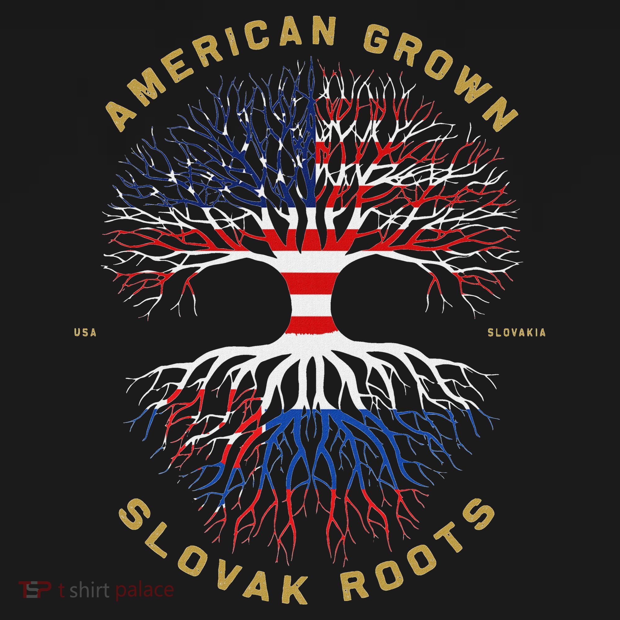 American Grown With Slovak Roots Tree Usa Flag Unique Gifts Women's Hoodie