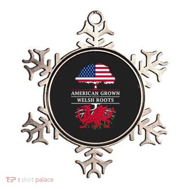 American Grown With Welsh Roots Funny Gift Wales Gift Ornament