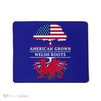American Grown With Welsh Roots Funny Gift Wales Gift Mousepad thumb 0