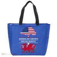 American Grown With Welsh Roots Funny Gift Wales Gift Tote Bag thumb 0