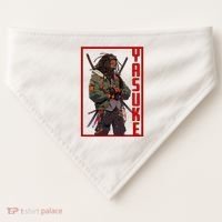 Anime Gamer Yasuke Urban Samurai Edition USA-Made Doggie Bandana thumb 0