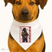 Anime Gamer Yasuke Urban Samurai Edition USA-Made Doggie Bandana thumb 1