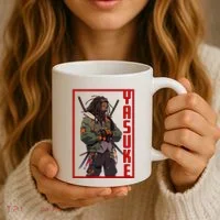 Anime Gamer Yasuke Urban Samurai Edition Coffee Mug thumb 3