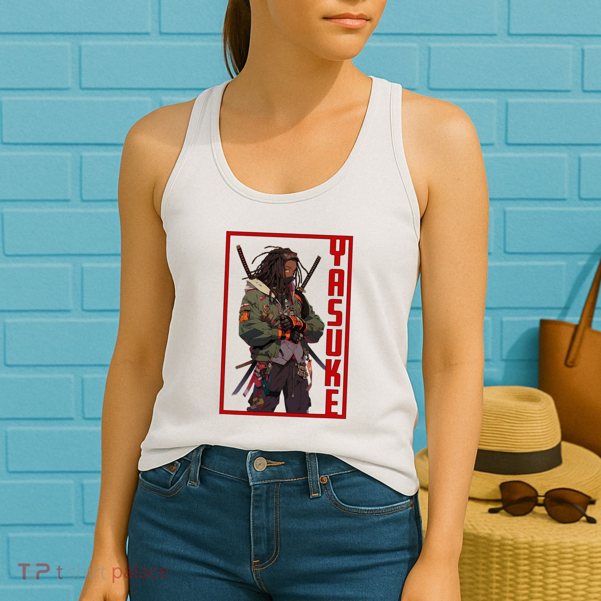 Anime Gamer Yasuke Urban Samurai Edition Women's Tank Top