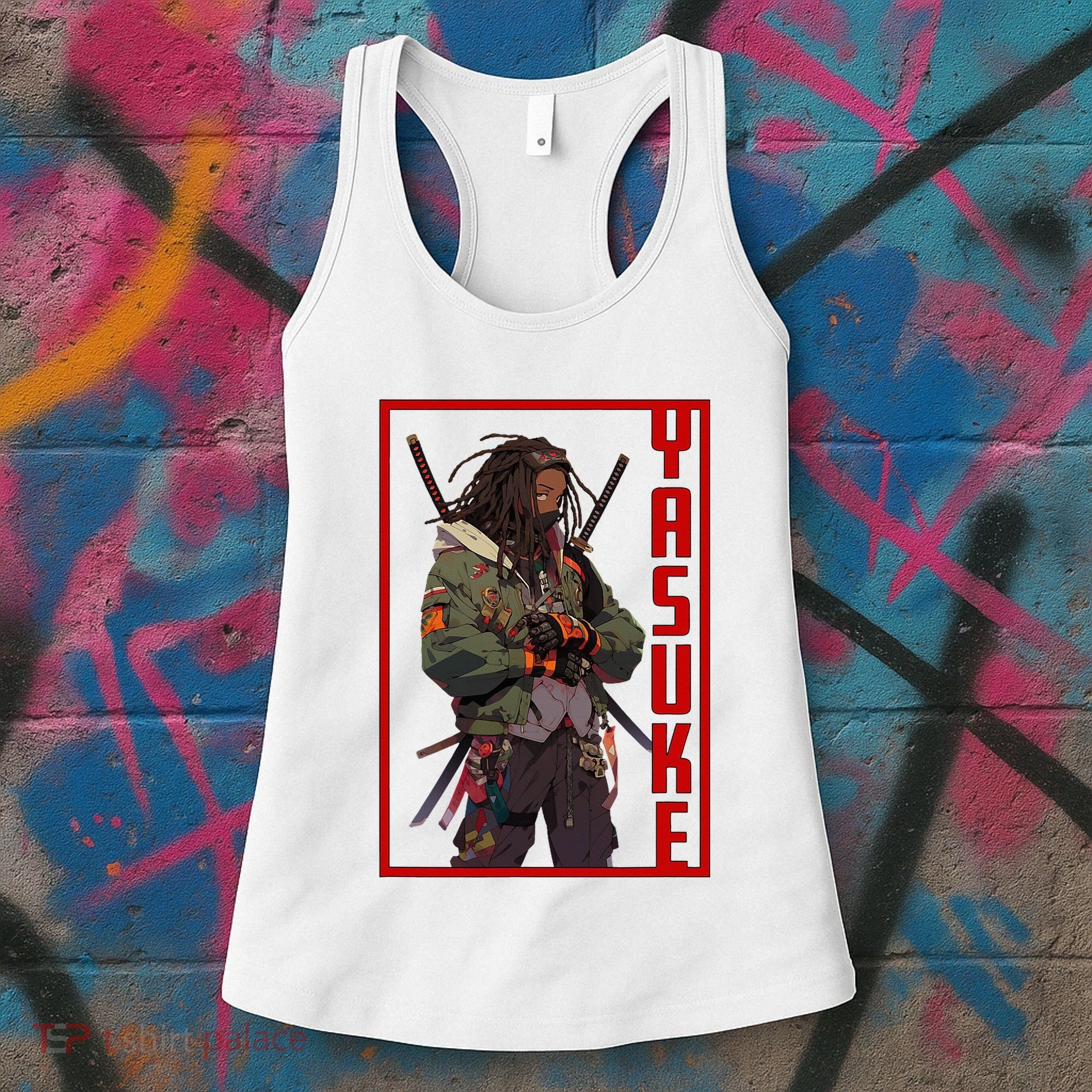 Anime Gamer Yasuke Urban Samurai Edition Women's Tank Top