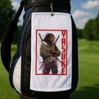 Anime Gamer Yasuke Urban Samurai Edition Golf Towel thumb 2