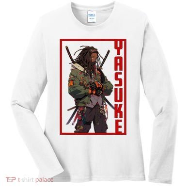 Anime Gamer Yasuke Urban Samurai Edition Women's Long Sleeve Shirt