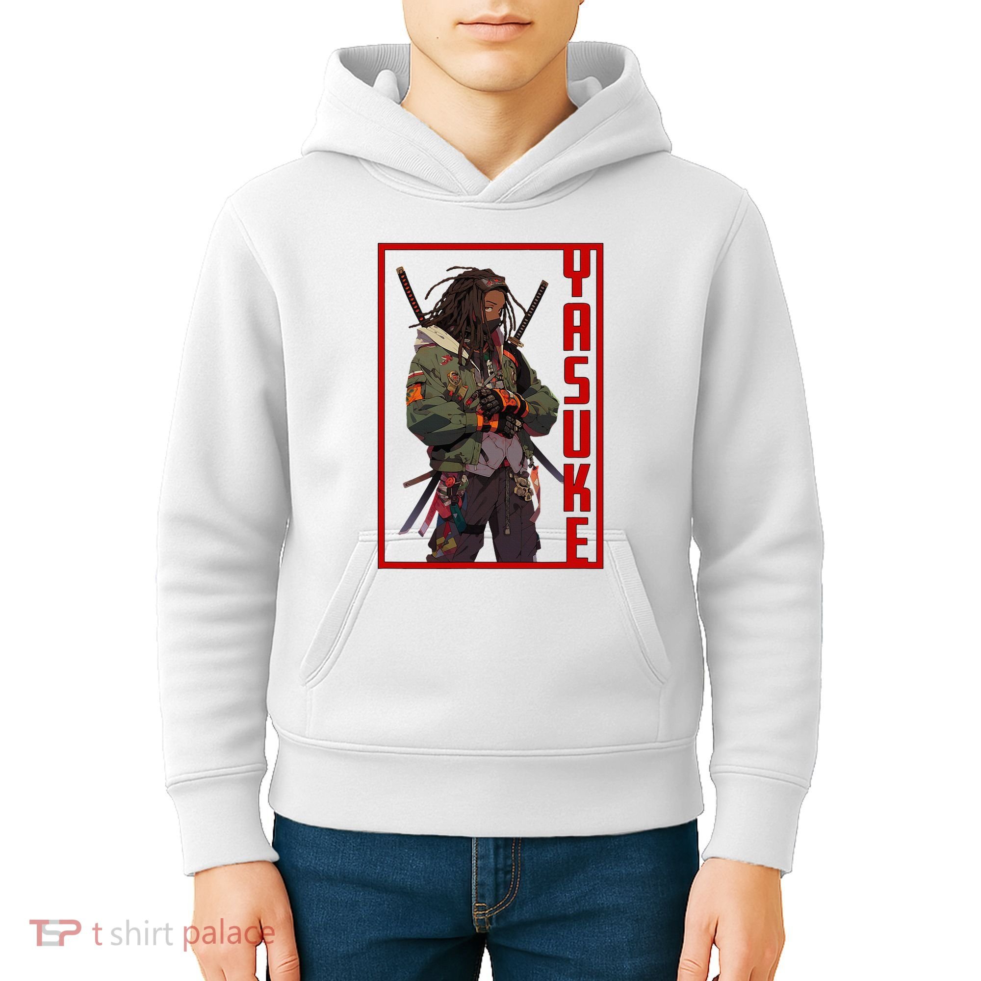 Anime Gamer Yasuke Urban Samurai Edition Kids Hoodie