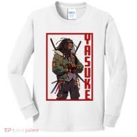 Anime Gamer Yasuke Urban Samurai Edition Kids Long Sleeve Shirt thumb 0