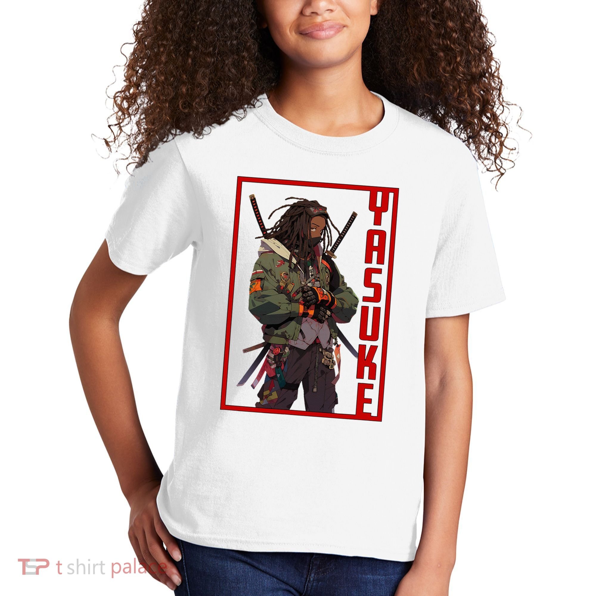 Anime Gamer Yasuke Urban Samurai Edition Kids T-Shirt
