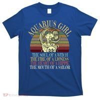 Aquarius Girl Zodiac January February Birthday Women Gift T-Shirt thumb 0