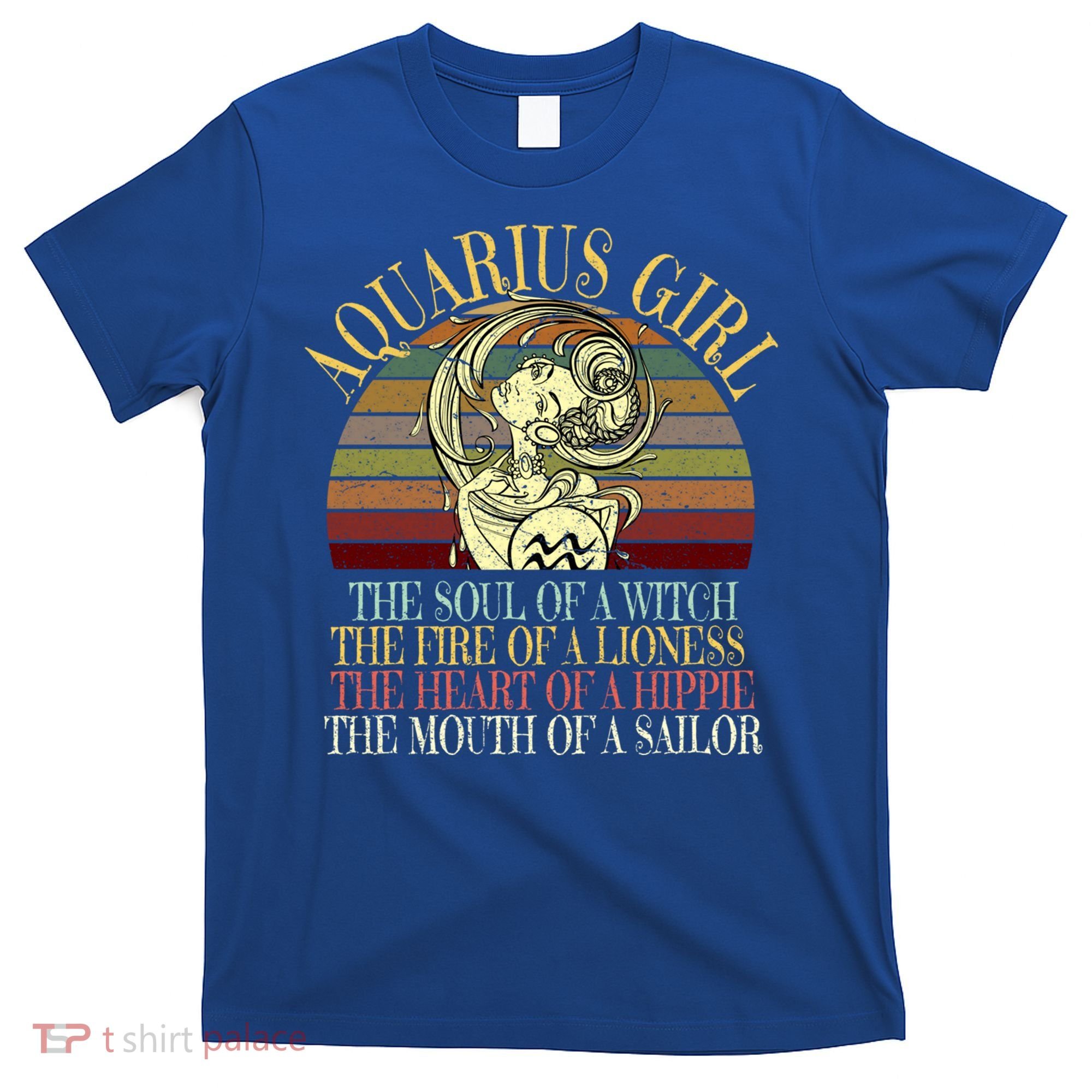 Aquarius Girl Zodiac January February Birthday Women Gift T-Shirt