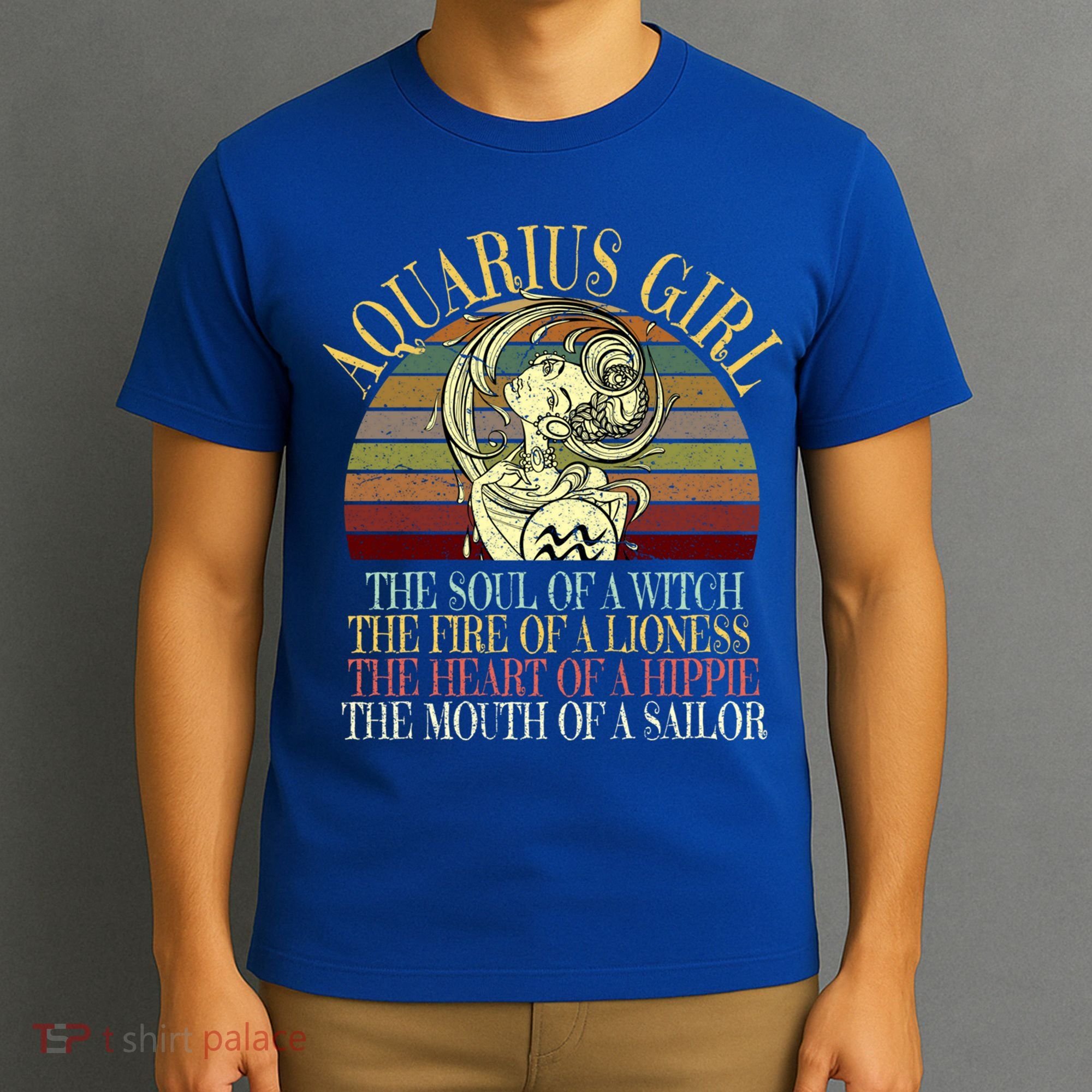 Aquarius Girl Zodiac January February Birthday Women Gift T-Shirt