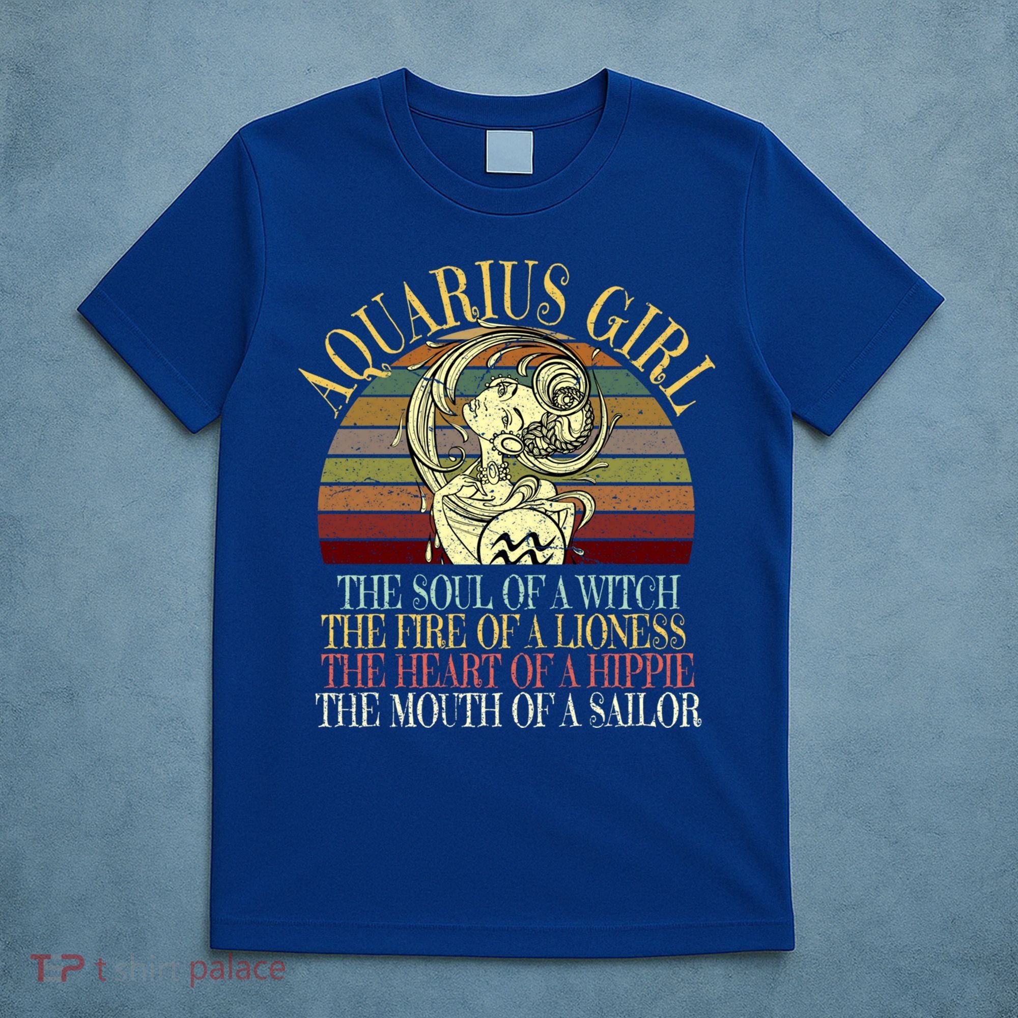 Aquarius Girl Zodiac January February Birthday Women Gift T-Shirt